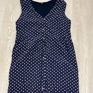 Madewell short silk polka dot dress